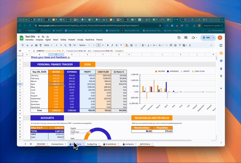 Summary demo